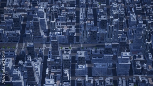 3D render of the Skyscrapers in the Big Apple