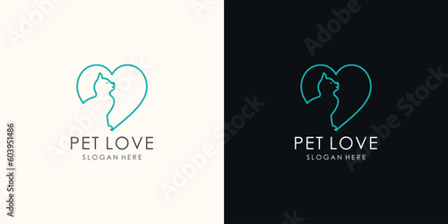 Animal logo vector design illustration with modern unique concept