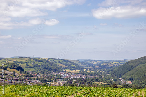 Summertime rural scenery in Wales.