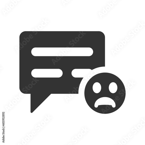 Sad reaction on chat icon