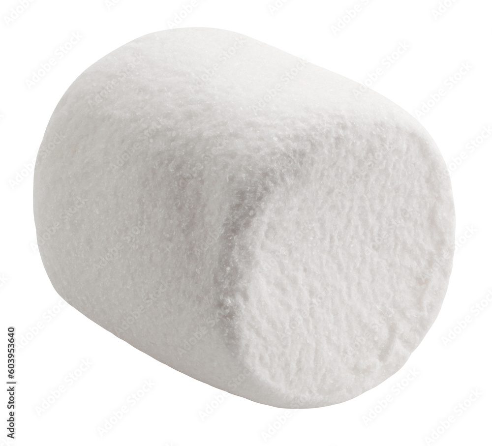 marshmallow isolated on white background, clipping path, full depth of field marshmallow isolated on white background, clipping path, full depth of field