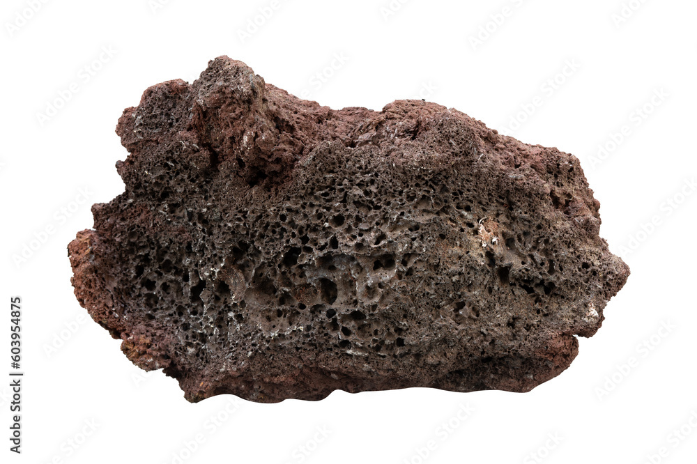 The dark stone isolated element The dark stone isolated element