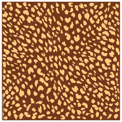 Leopard pattern seamless vector illustration. Elegant and stylish background for fabric clothes. Animal fur pattern.