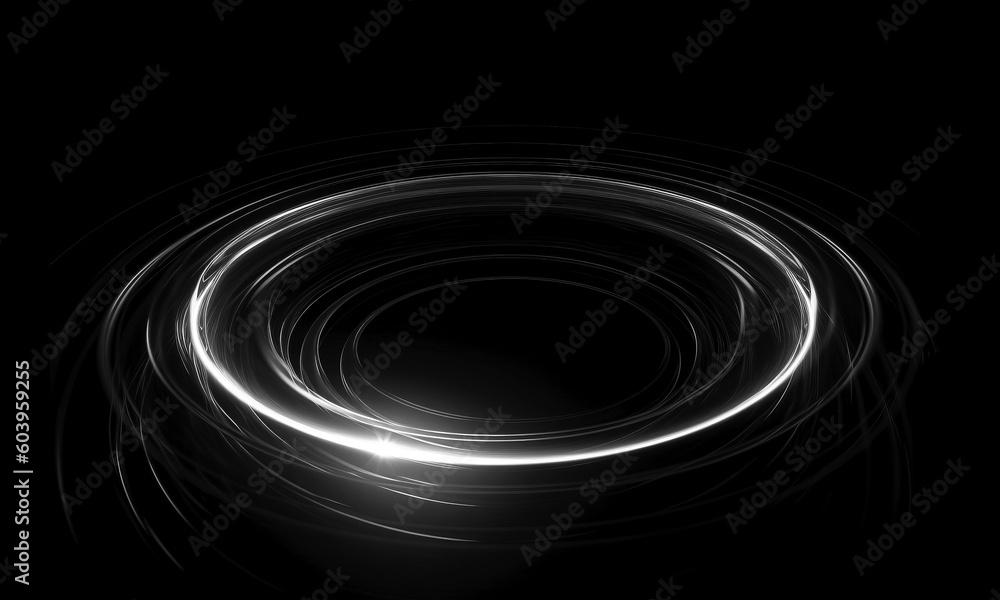 Glow swirl light effect. Circular lens flare. Abstract rotational lines on transparent background Glow swirl light effect. Circular lens flare. Abstract rotational lines on transparent background