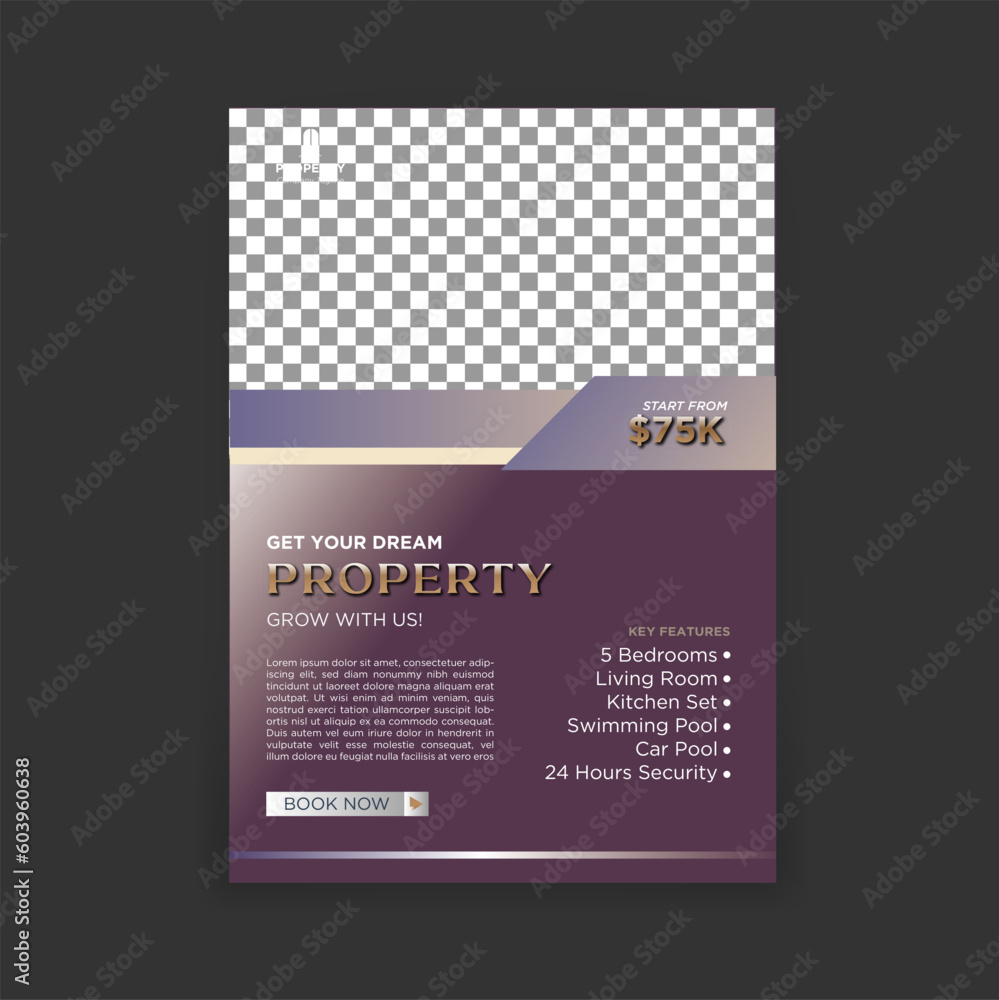 Real estate brochure layout