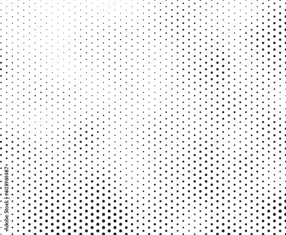 Halftone vector background. Monochrome halftone pattern. Abstract geometric dots background. Pop Art comic gradient black white texture. Design for presentation banner, poster, flyer, business card. Halftone vector background. Monochrome halftone pattern. Abstract geometric dots background. Pop Art comic gradient black white texture. Design for presentation banner, poster, flyer, business card.