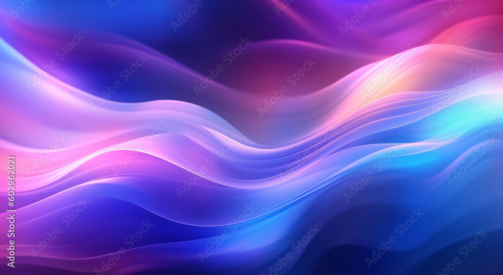 Fototapeta premium Abstract neon glow background. Generative ai