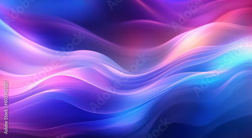 Abstract neon glow background. Generative ai