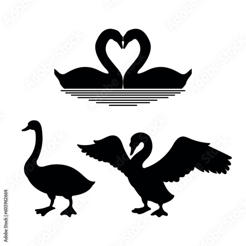 swan silhouette collection
