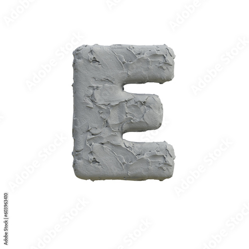 Clay or Plasticine 3D Alphabet or PNG Letters