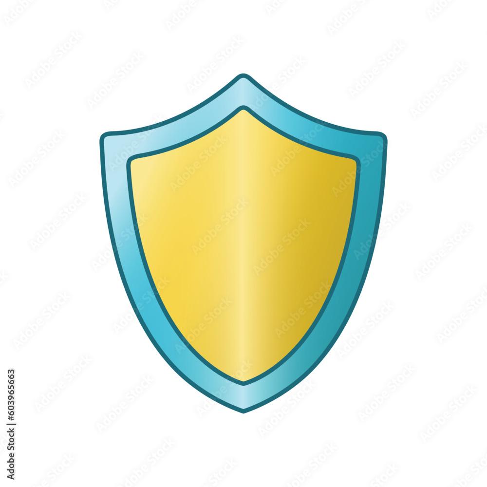 Shield protection icon vector illustration. Shield protection icon vector illustration.