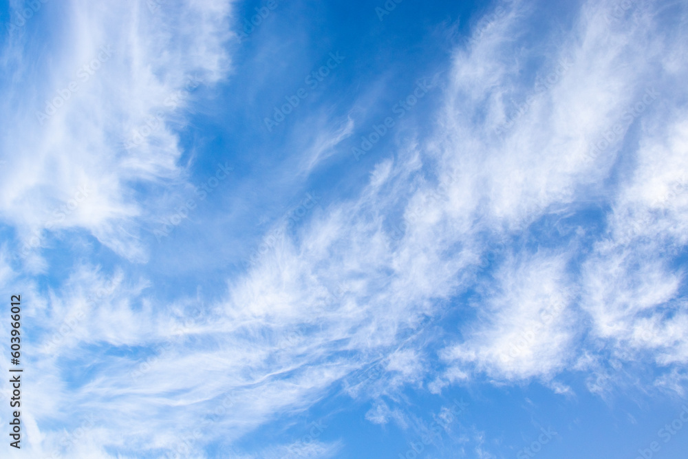 Blue skies and clouds in the Summertime.