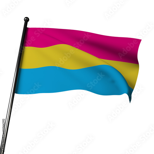 Pansexual Pride Flag: Embracing LGBTQ Symbolism (ID: 603966292)