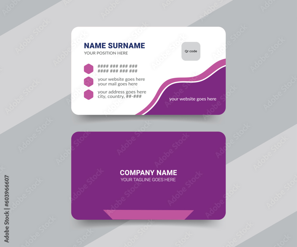 Corporate medical business card template design for doctors and nurse

