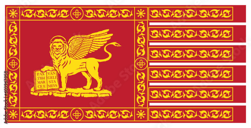 Venetian flag in vector format