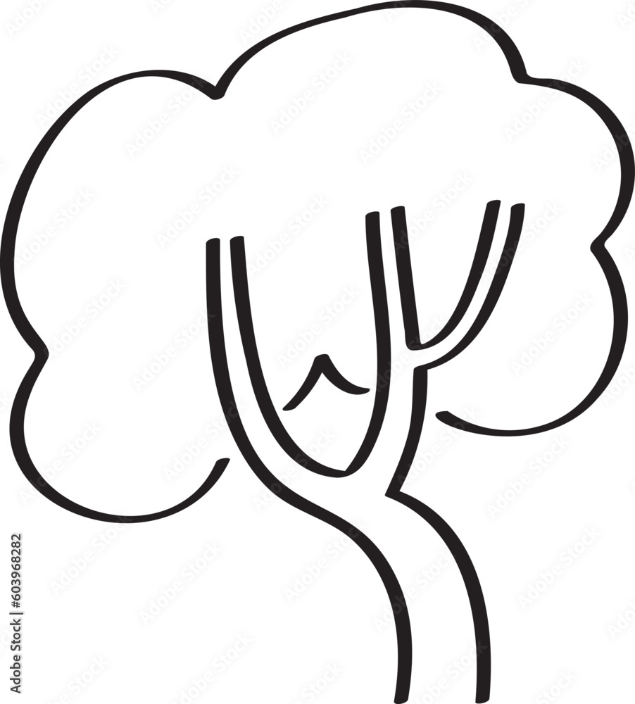 hand drawn side view of plant illustration hand drawn side view of plant illustration