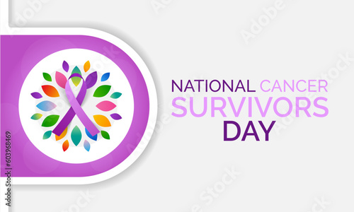 National Cancer survivors day is observed every year in June, it is a disease caused when cells divide uncontrollably and spread into surrounding tissues. Vector illustration