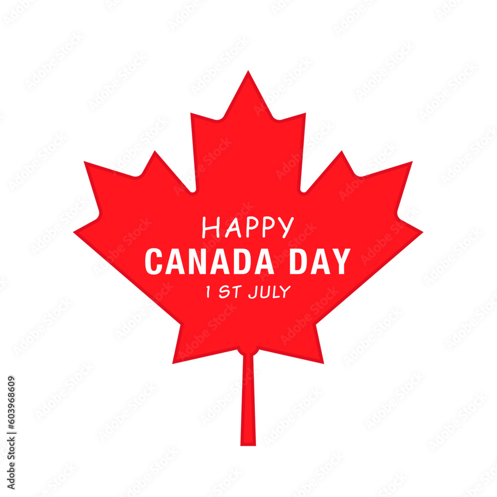 Vector flat Canada day illustration background Vector flat Canada day illustration background