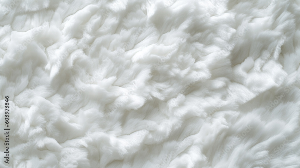 Obraz premium White Felt Fabric Texture Background - Textile Material - Generative AI