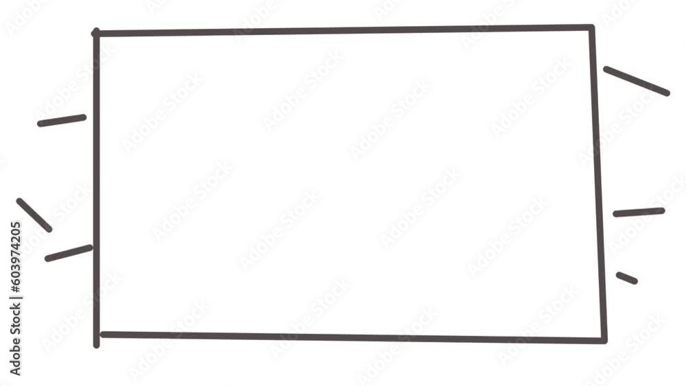 The frame quickly and quite a bit resizes. Beyond it, straight line segments flicker. The frame quickly and quite a bit resizes. Beyond it, straight line segments flicker.