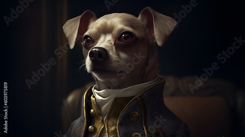 Generative Ai. Dog portrait 