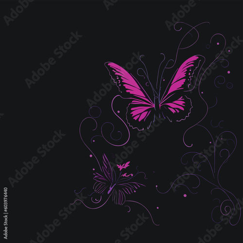 background with butterfly