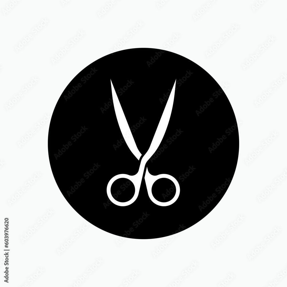 Scissor Icon. Cut, Barber Symbol - Vector Sign and Symbol for Design, Presentation, Website or Apps Elements. Scissor Icon. Cut, Barber Symbol - Vector Sign and Symbol for Design, Presentation, Website or Apps Elements.