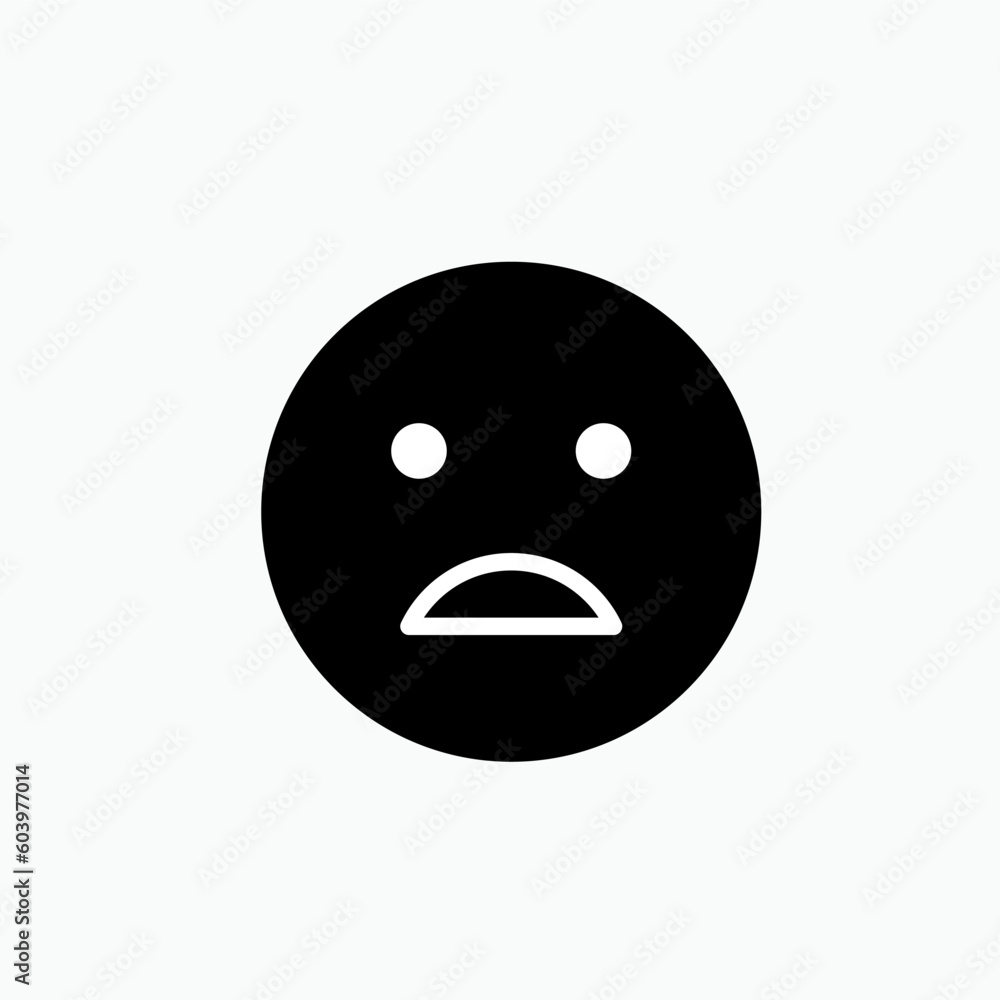 Sad Emoji Faces Icon for Apps and Websites – Vector. Sad Emoji Faces Icon for Apps and Websites – Vector.
