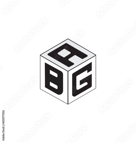 This is the vector cube front logo with white background.