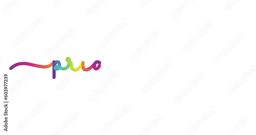 PRIDE MONTH animated monoline calligraphy banner with colorful gradient PRIDE MONTH animated monoline calligraphy banner with colorful gradient