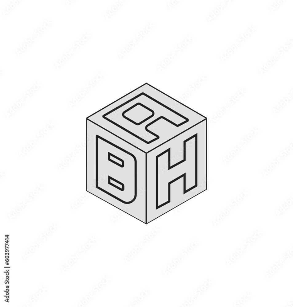 This is the vector cube front logo with white background. This is the vector cube front logo with white background.