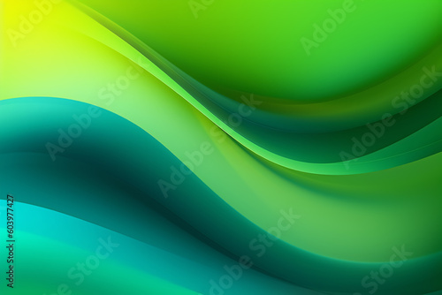 Futuristic Digital Texture in Harmonious Green Waves