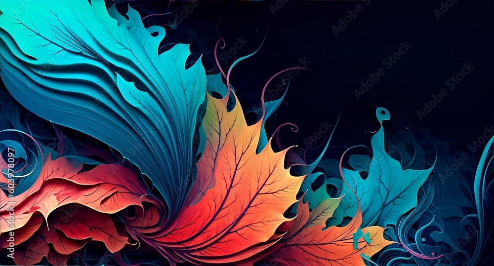 Abstract background. Wallpaper with 3D abstract patterns