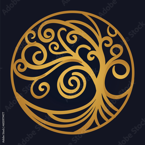 Tree of Life , Yggdrasil vector	
