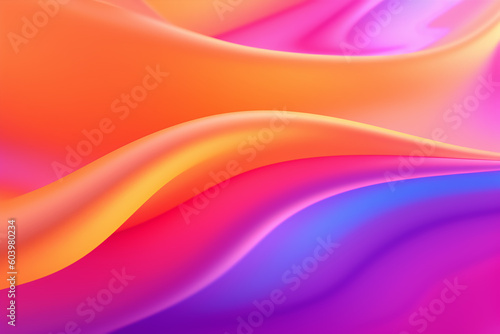 Vibrant Spectrum Flow  An Abstract Digital Art Background In Orange Pink And Purple