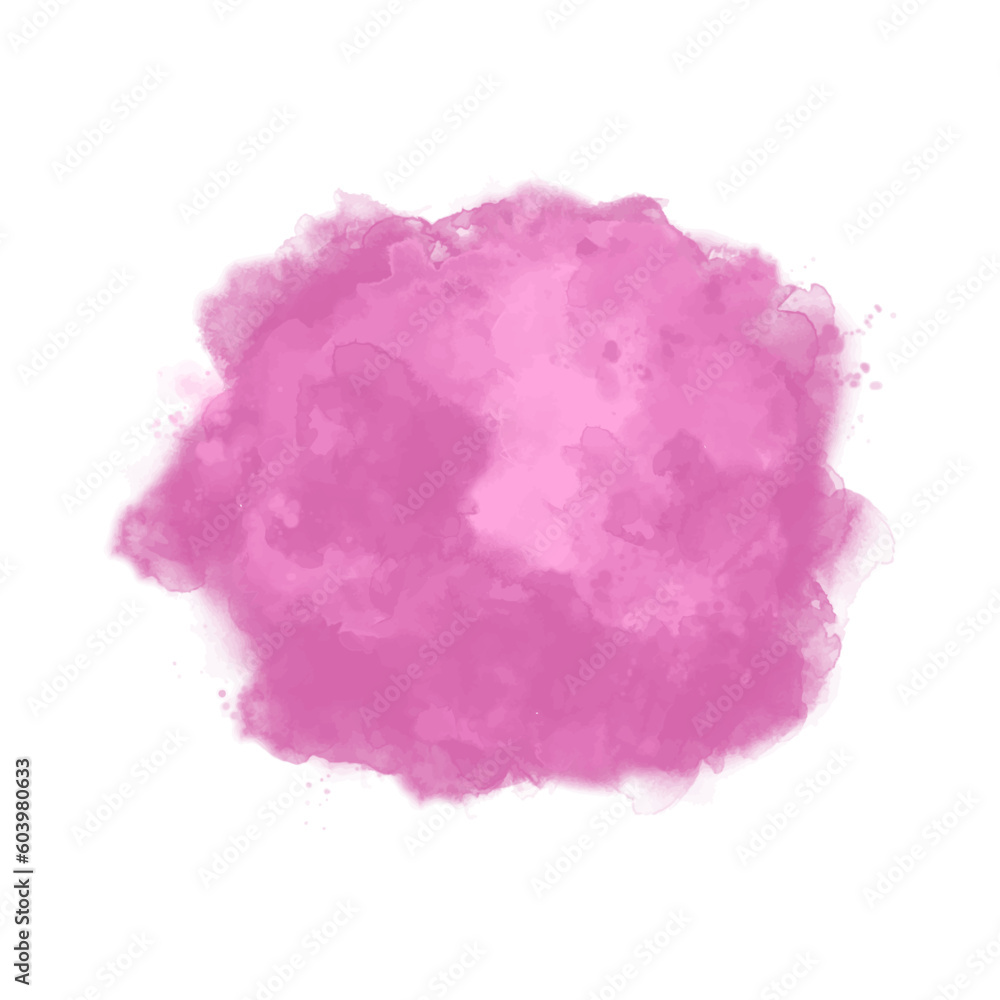 Abstract pale magenta watercolor stain texture background