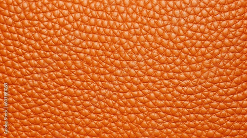 Orange Leather Fabric Texture Background - Textile Material - Generative AI