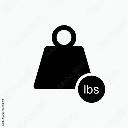 Weight Icon. Heaviness, Gym Symbol for Design, Presentation, Website or Apps Elements – Vector. 