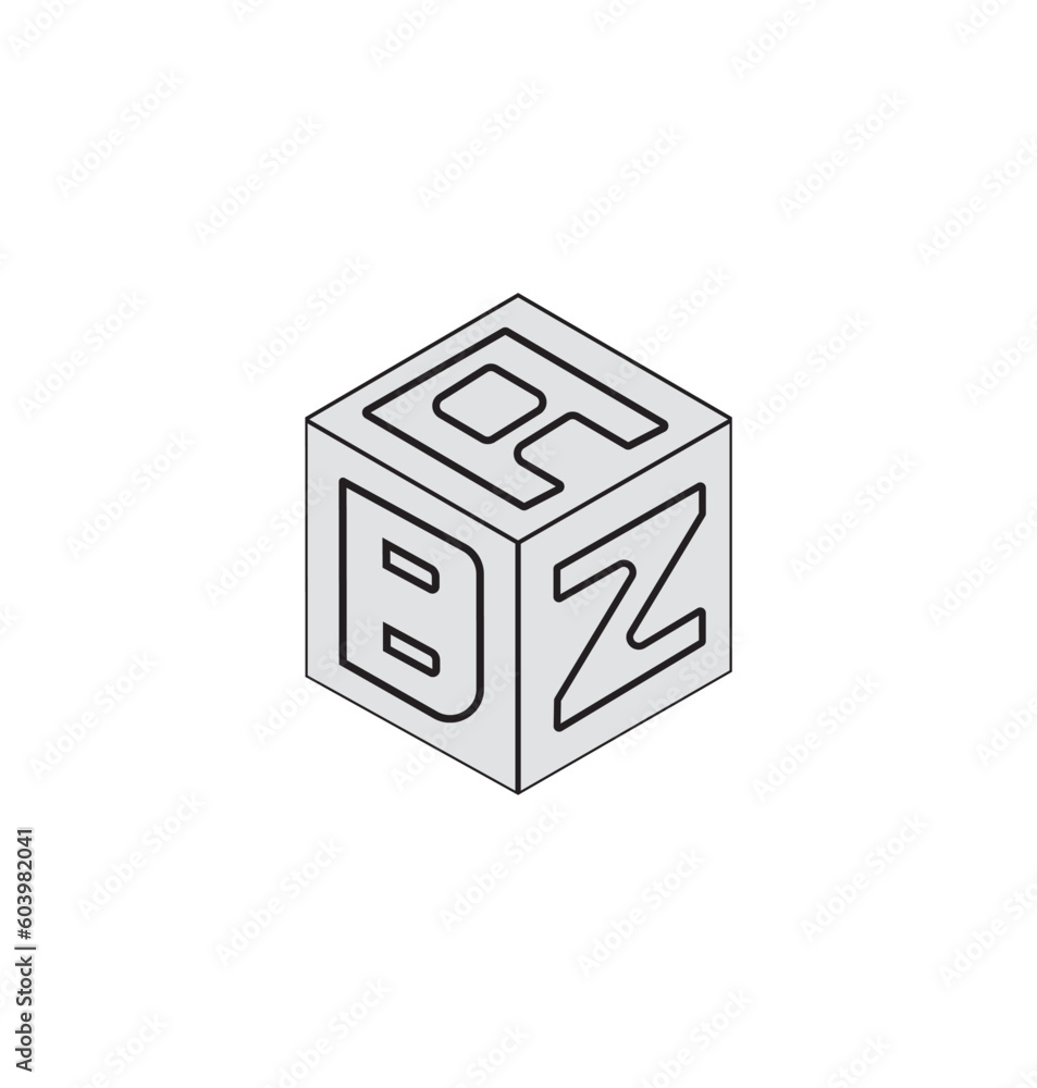 This is the vector cube front logo with white background. This is the vector cube front logo with white background.