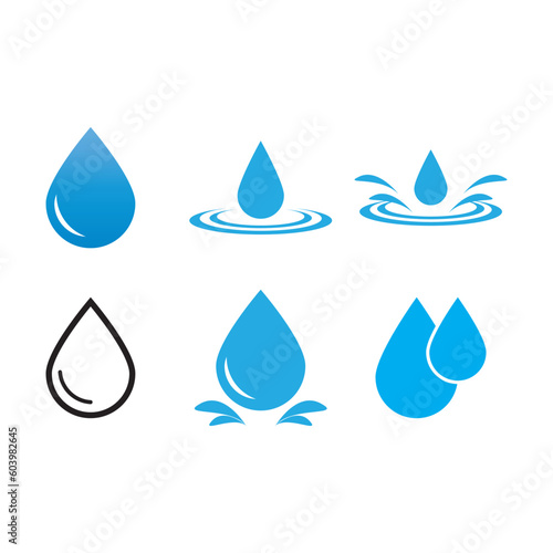 water drop icon vector
