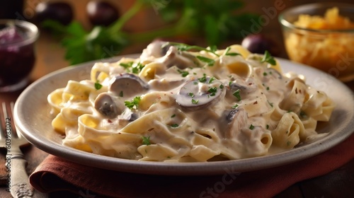 pasta with mushrooms and parmesan