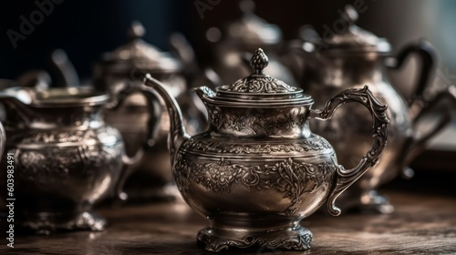 antique tea set