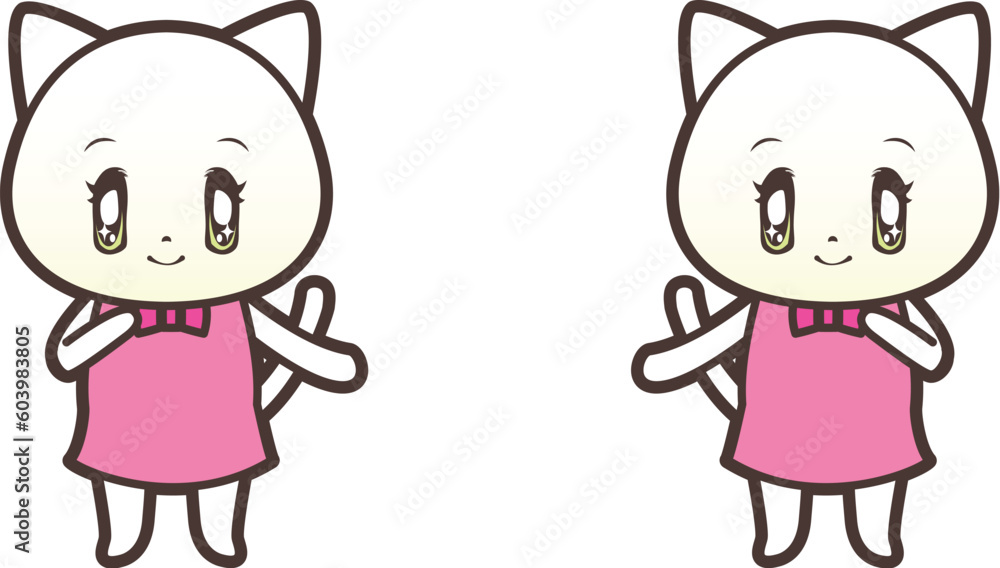 微笑む猫 微笑む猫