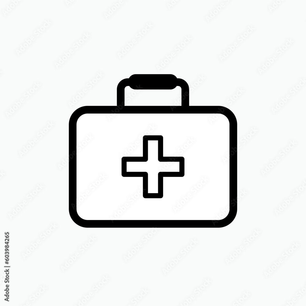 Medical Kit Icon. Doctor Equipment, Paramedic Bag Symbol for Design, Presentation, Website or Apps Elements – Vector Medical Kit Icon. Doctor Equipment, Paramedic Bag Symbol for Design, Presentation, Website or Apps Elements – Vector