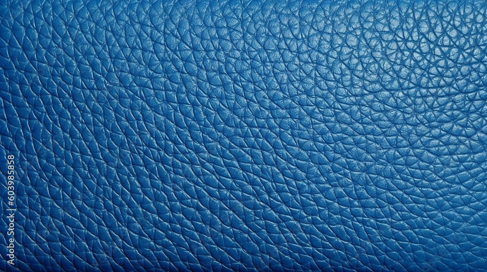 Blue Leather Fabric Texture Background - Textile Material - Generative AI Blue Leather Fabric Texture Background - Textile Material - Generative AI