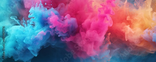 Colorful abstraction of smooth elegant smoke background