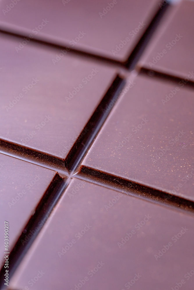 Macro of chocolate. Top view Macro of chocolate. Top view
