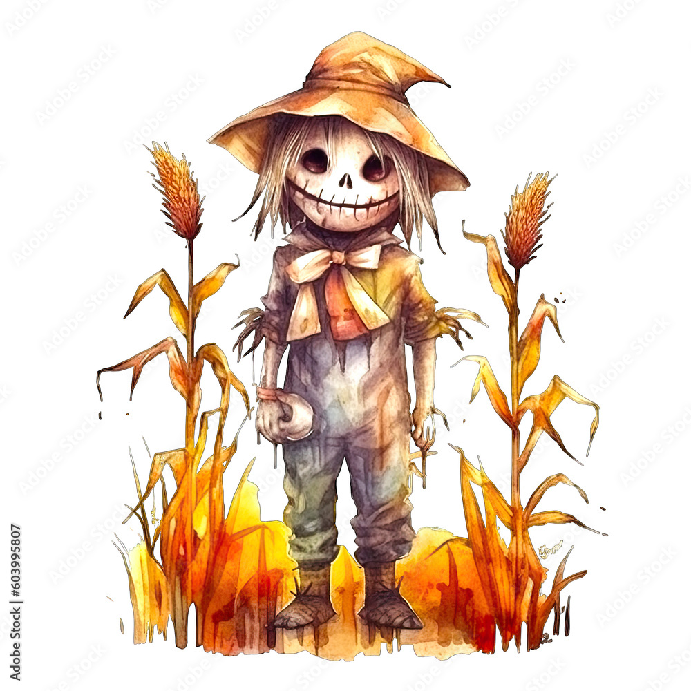 scarecrow, fantasy art, isolated on transparent background, ai ...