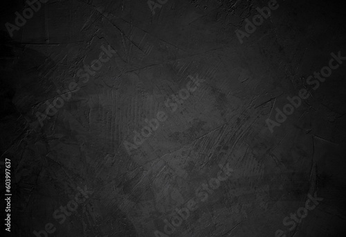 Dark black grunge stone textured concrete stone wall texture background with space for text or image.