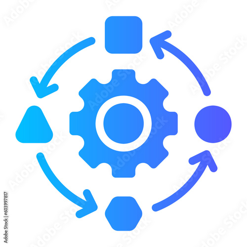 management gradient icon